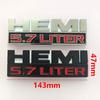 Large Metal Stickers 14.3 Cm HE 5.7 LITRES Suitable for Decorative Sticker Accessories for the Rear of the Car Trunk.