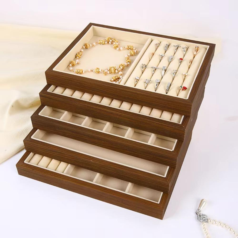 Retro Jewelry Box Multifunctional Display Jewelry Holder Grain Jewelry Tray  Jewelry Photography