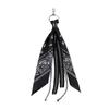 Keychain Pendant Hop Style Paisley Printed Kerchief Tassel Ornament for Unisex Pants Backpacks Metal Keychain for Biker