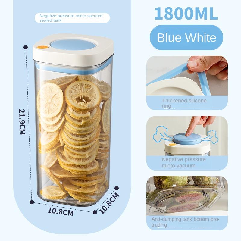 Press the Vacuum Sealed Jar Food-grade Storage Box Kitchen Storage Jar Coffee Beans and Whole Grains Storage Jar