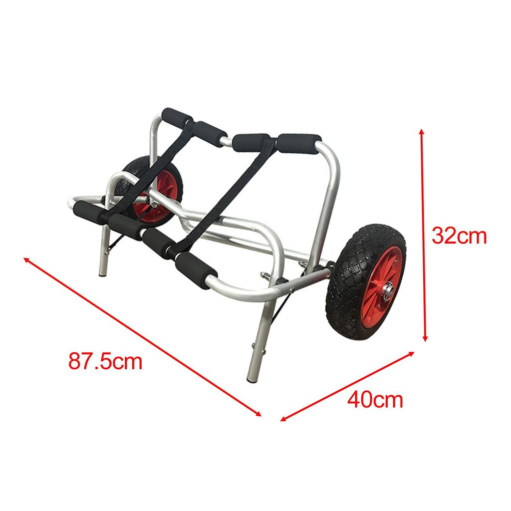 Foldable Kayak Trolley Canoe Cart Boat Trailer Transport Cart for Boating Water