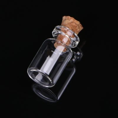 10pcs Mini Glass for Wish Bottle Vial with Cork Stopper Storage Pendant 0.5/1/2/