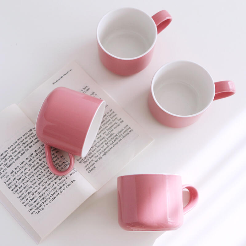 Color Big Mug Two-Tone Pink 4p