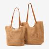 Casual Large-capacity Cotton Thread Woven Bag Hollow Hand-woven Shoulder Bag Vacation Beach Bag Versatile Women's Bag