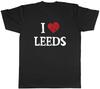 Ich liebe Leeds Unisex T-Shirt Grüne Stadt West Yorkshire Tee Geschenk