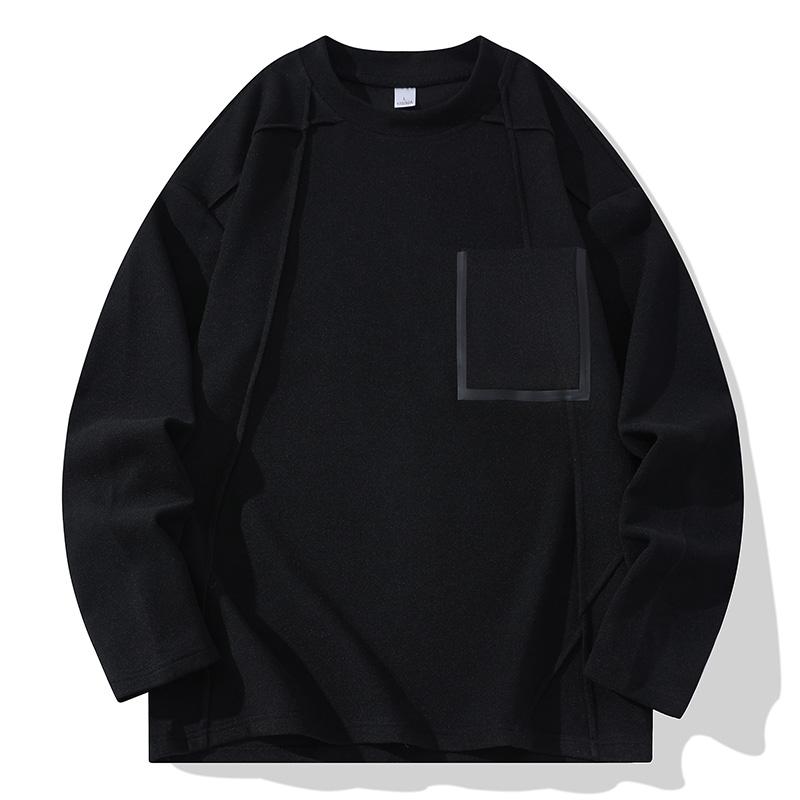 Japanese Spring and Autumn New Men's Sweatshirt Casual and Versatile Youth Long Sleeve T-shirt Round Neck Men's Sweatshirt