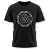 Asgard Symbol Viking T-Shirt | Symbolic Norse Valknut Shield Tee Shirt