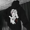 Magician Print Gothic Punk Couple Hoodie