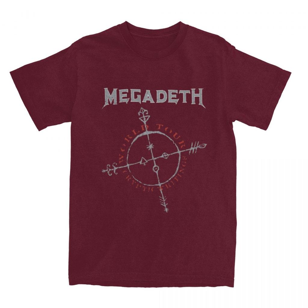 Megadeths Cryptic Writings Shirt Men Women 100% Cotton Funny Crew Neck Black Metal Death Metal Tees Short Sleeve Clothes Unique