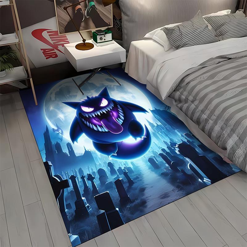 1PC Gengar Pattern Printed Rug Bedroom Living Room Anime Carpets for Girl Room Floor Mat Home Decor Non-Slip Rug Fast Shipping