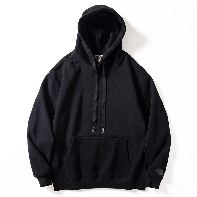 Hooded Sweatshirt for Men, Autumn and Winter Heavy Fleece Thickened Pullover Top, Versatile Youthful Trendy Loose Casual Jacket