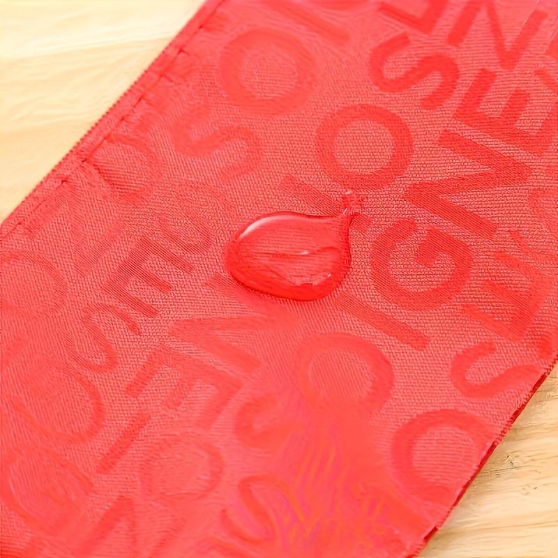 1pc Cosmetic Bag with Embossed Letter Design Makeup Organizer Pouch, Durable Travel Toiletry Bag for Women, Makeup Storage with Zipper Closure