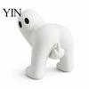 Einzigartige Harzskulptur für Partys Lustige Mittelfinger-Geisterfigur, Neuartige Weiße Statue, Gruseliges Virales Geschenk Halloween Tischdekoration Kaminsims,