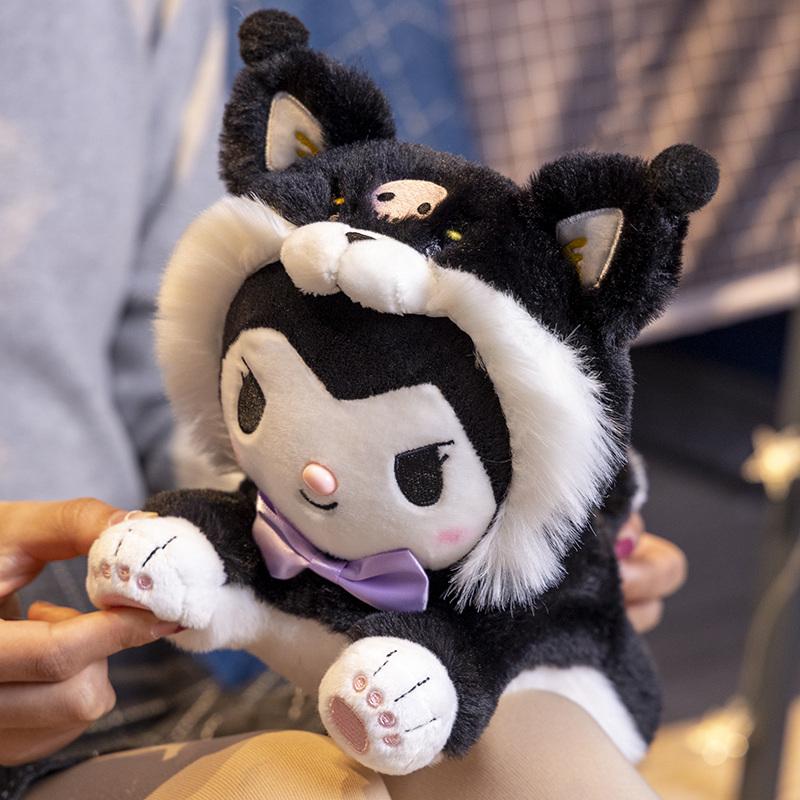 Plush Turning Into A Shiba Inu My Melody Doll Kuromi Cinnamoroll Toy Pom Pom Purin Soft Pochacco Pillow Gift For Kids