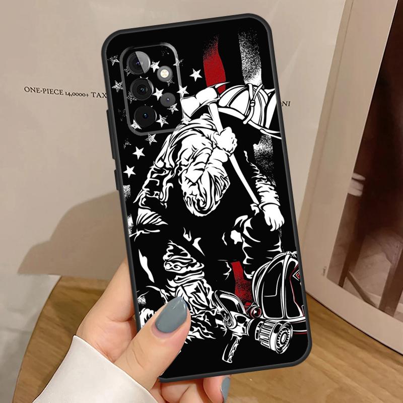 Firefighter Heroes Fireman Funda For Samsung Galaxy A15 A25 A35 A55 A52 A32 A12 A14 A34 A54 A51 A71 A53 A13 A33 Case