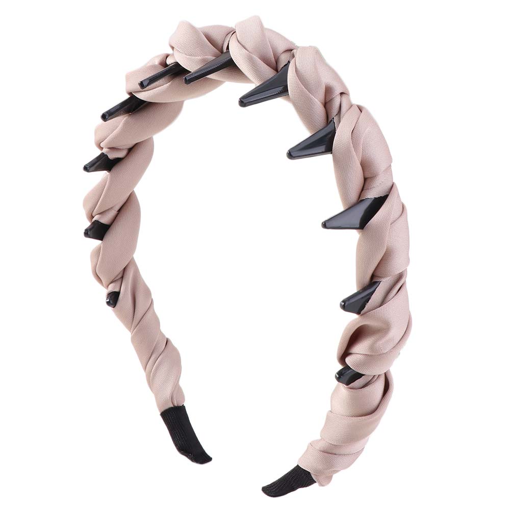Comfortable Women's Satin Hairband Adjustable Non-Slip Headband Wrapped Hair Hoop Hair Accessories