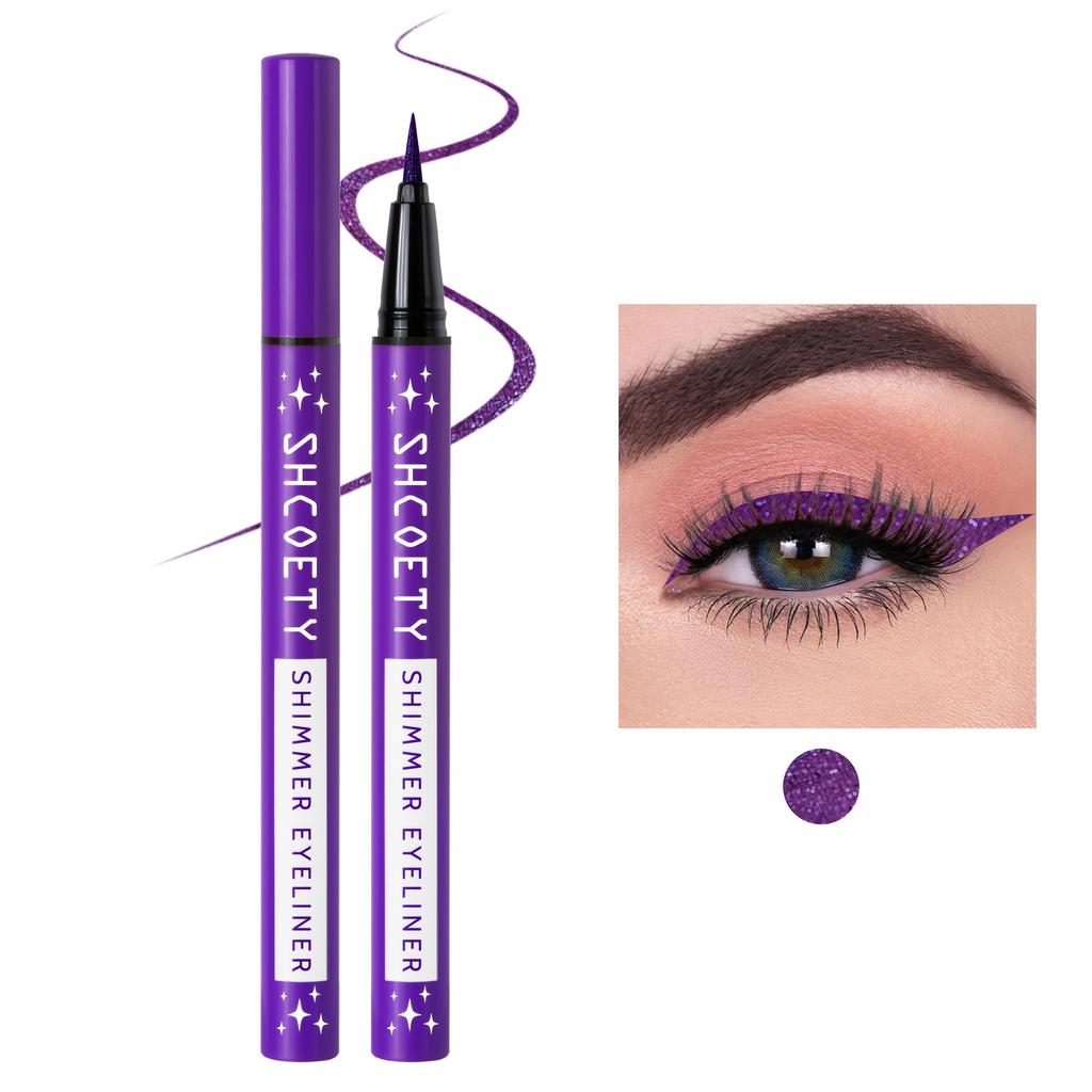 8 Color Single Pearlescent Fine Shimmer Eyeliner Pen, Eye Contour Pencil