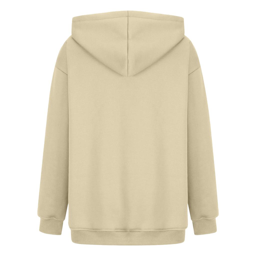 Fashionable Women's Loose Casual Daily Plus Size Long-sleeved Hooded Sweatshirt