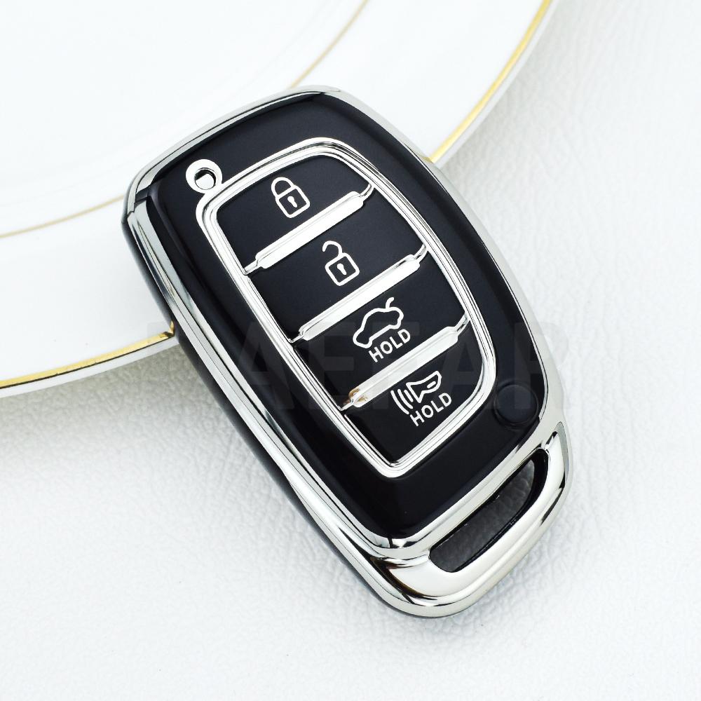 TPU Car Remote Key Case Cover for Hyundai Tucson Ix35 Ix45 I10 I30 I40 Santa Fe Rena Sonata Elantra Creta Shell Fob Accessories