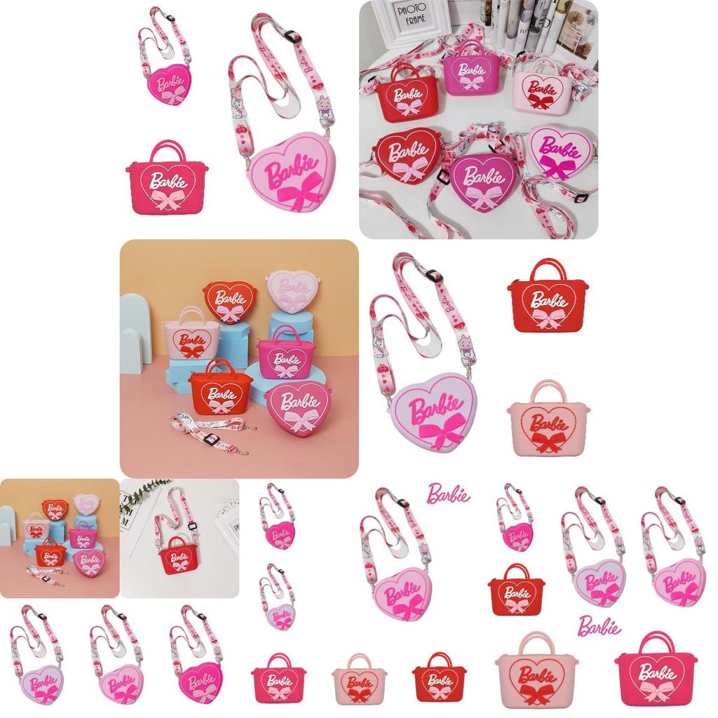 2023 New Arrival Barbie Silicone Shoulder Bag For Kids Cartoon Design Wholesale