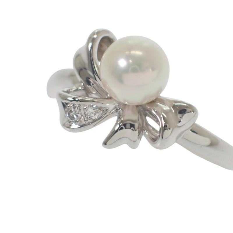 TASAKI  #10(JP Size) ring Pt900Platinum/Pearl Women