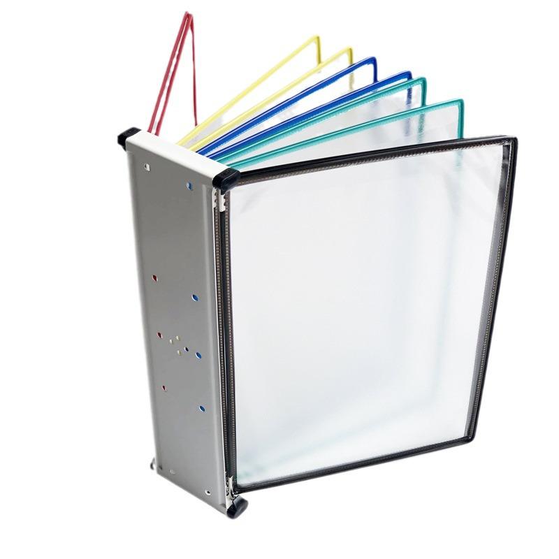 A4 10-Page Strong Magnetic Wall-Mounted Display Folder Rack