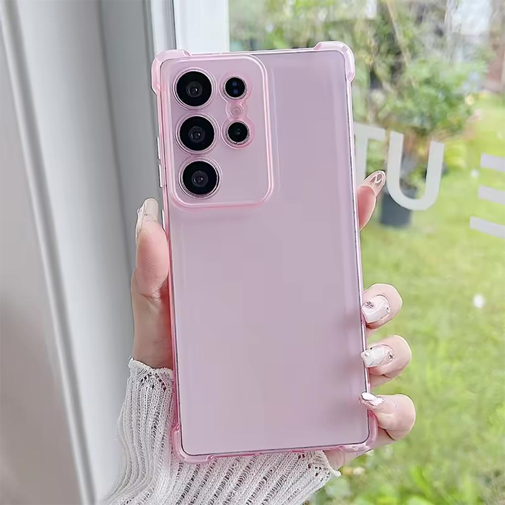

Полупрозрачный матовый мягкий чехол конфетного цвета для Samsung Galaxy, S25 Edge, S24, S23 FE, S22 Ultra Plus, силиконовый мягкий чехол из ТПУ Galaxy S22 5G