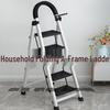 Indoor A-Frame Ladder: Four-Step Folding Aluminum Alloy, Lightweight, Telescopic, and Multifunctional
