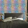 Iridescent glitter wallpaper in blue and beige for the living room and bedroom 50x1000