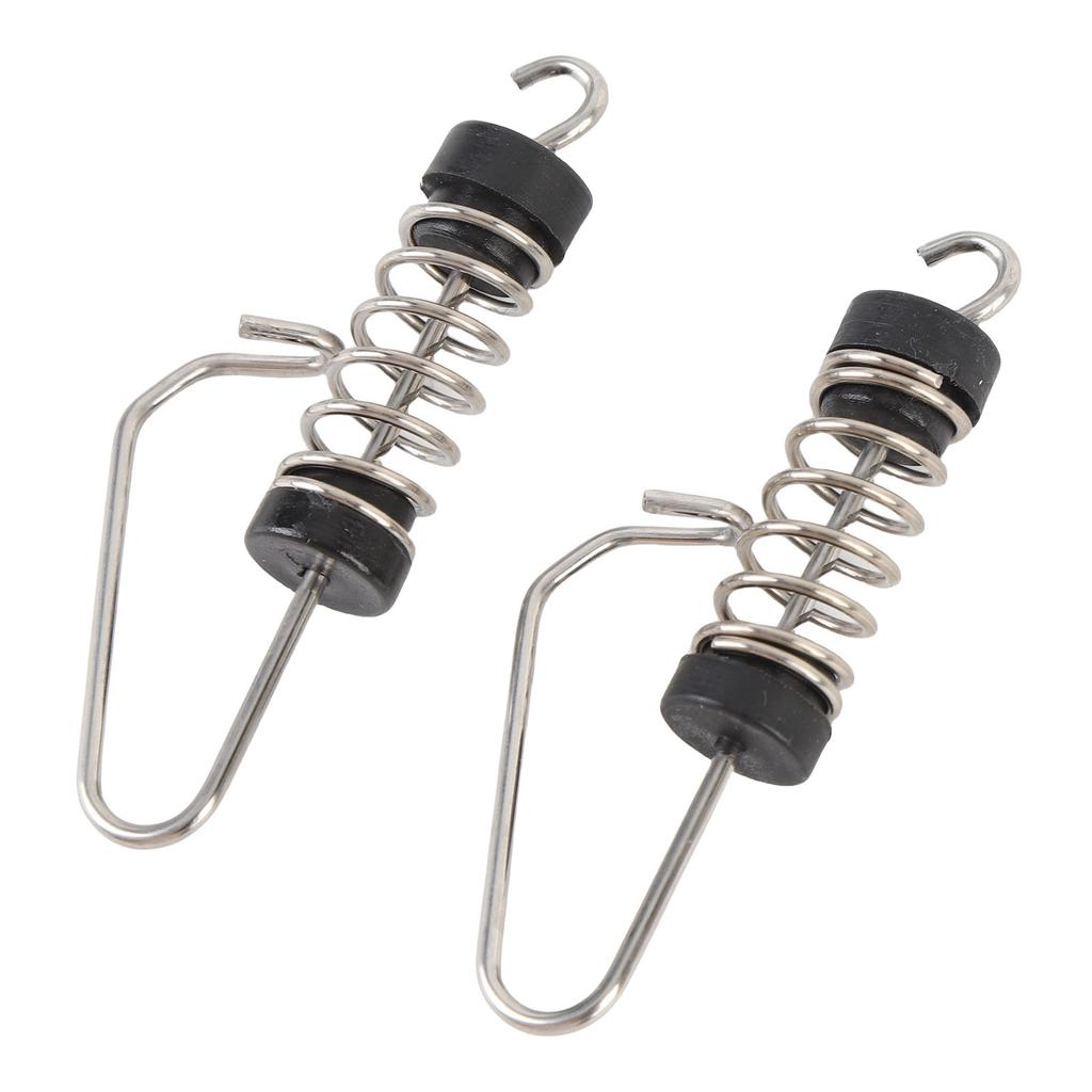 10PCS Boat Flag Clips Stainless Steel for Halyards Outrigger Lines Antennas Stern Lights Flagpole