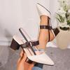 Fashion Women Sandals Outdoor Designer Shoes Pointed Toe High Heels Sandals Fashion Solid Color Slingback Shoes Women Zapatos De Mujer