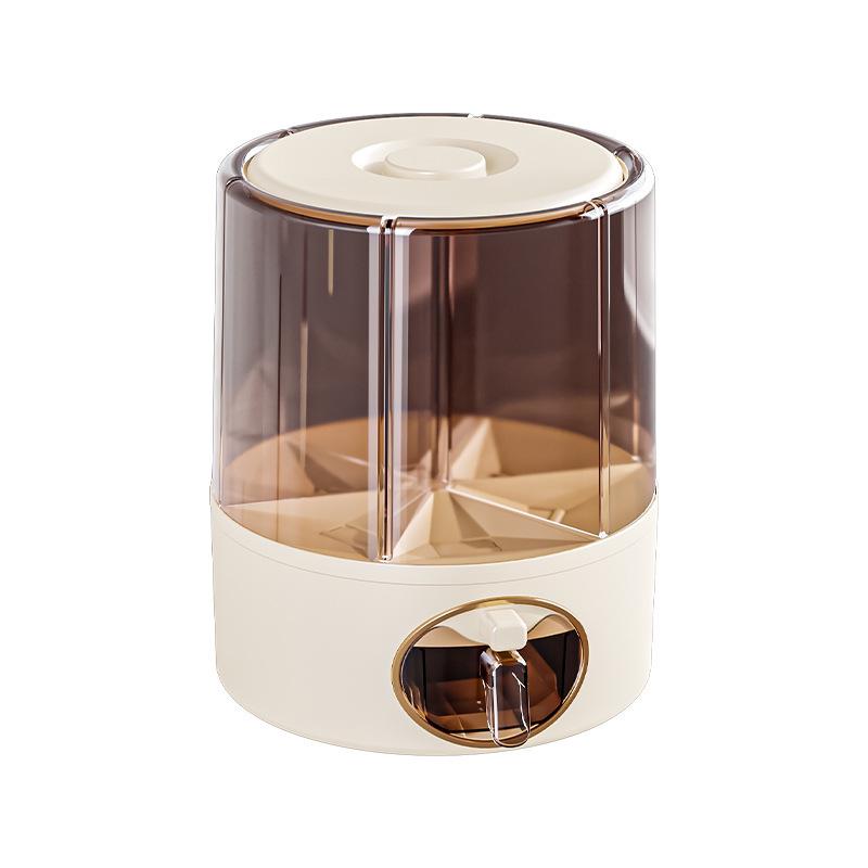 Rotating Rice Storage Container with Insect and Moisture Protection