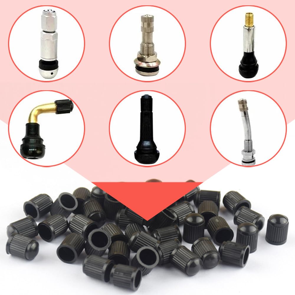 LKCCTK Luftventilkapslar Bil Däckventilkapslar Lufttät Försegling Långvarig Resistent