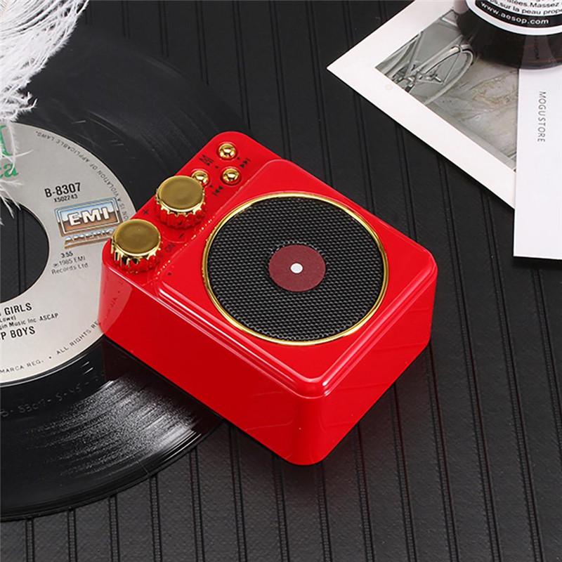T10 Prenosný Vintage Gramofón Zvuk Vonkajšie Bezdrôtové Bluetooth 4.2 Reproduktory
