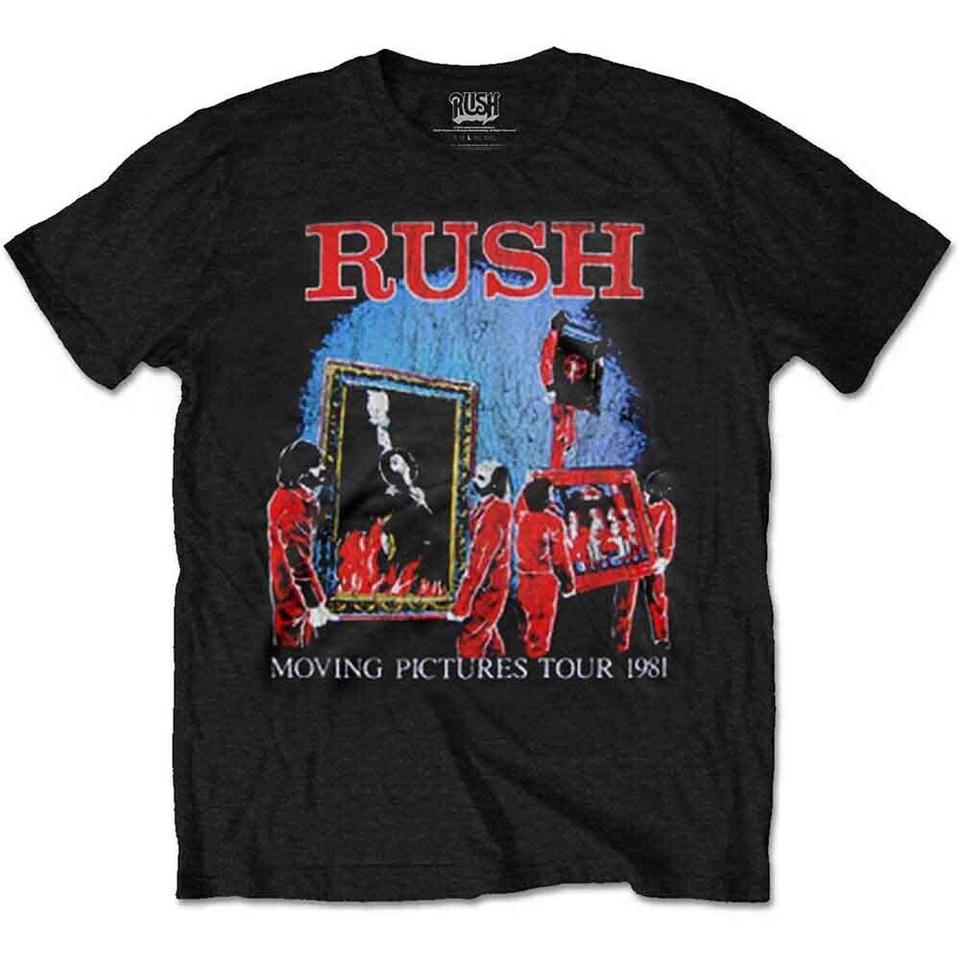 Rockoff Trade Mens Rush Moving Pictures Tour T - Shirt Black 4XL