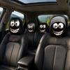 Maniche Copri Poggiatesta Elastiche Traspiranti 4 Pezzi Copri Auto di Halloween, Faccia di Fantasma Spaventosa Decorazioni Tema Horror Protettore, Decorazione Auto Universale