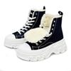 Herren High-Top Fleecegefütterte Winter Canvas Sneaker mit dicker Sohle