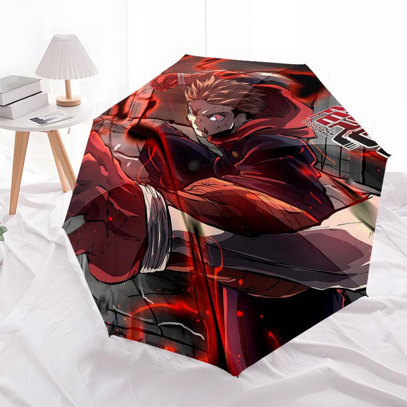 

1pc Ferno GearGoArt Automatic Folding Umbrella Portable 3-Fold Design, 8-Bone Iron Frame Outdoor Umbrella, Perfect Gift for Fans, Travelers, Daily Use