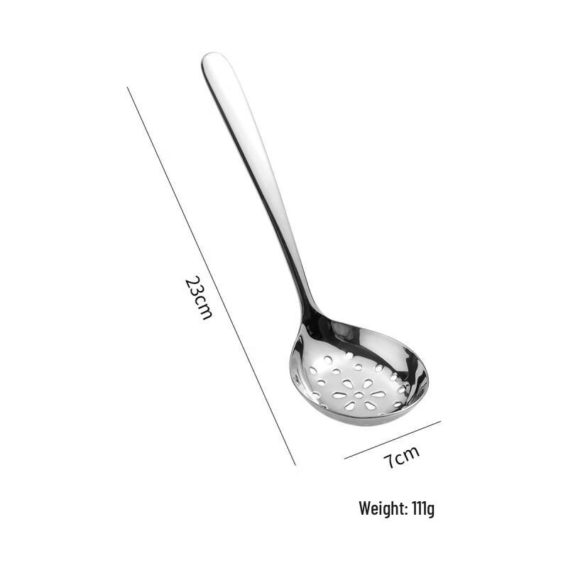 

ZISIZ Stainless Steel Deep Flat-Bottom Serving Spoon