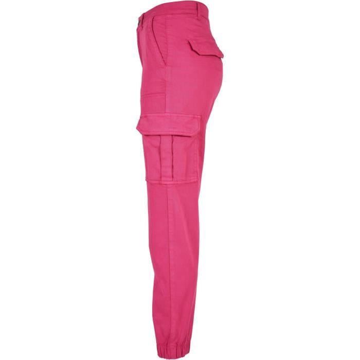 Pantalon en sergé de coton femme Urban Classics Utility - rose - 30