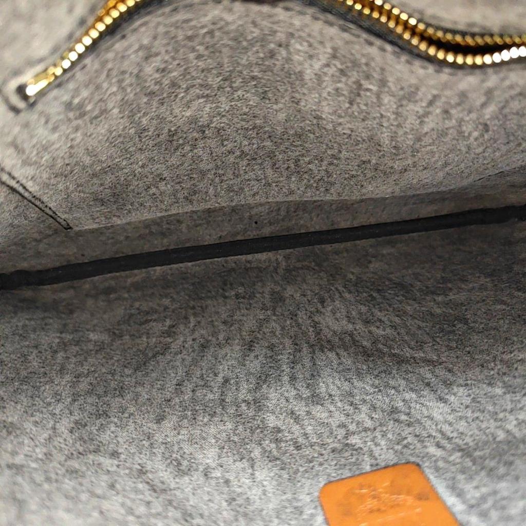 [Gebraucht] Monogramm-Print Reißverschluss Kunstleder Clutch Tasche Mittel - Gut #1NG942L