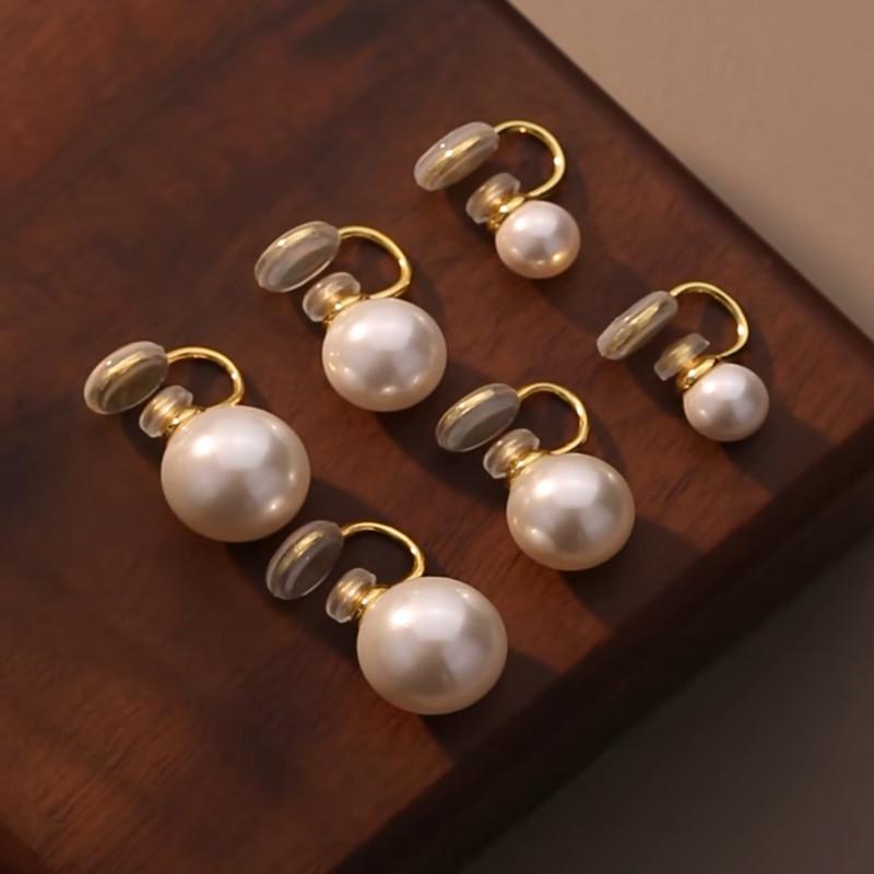 2024 Trend: Women's High-End Pearl Ear Cuff & Double-Sided Clip Earrings