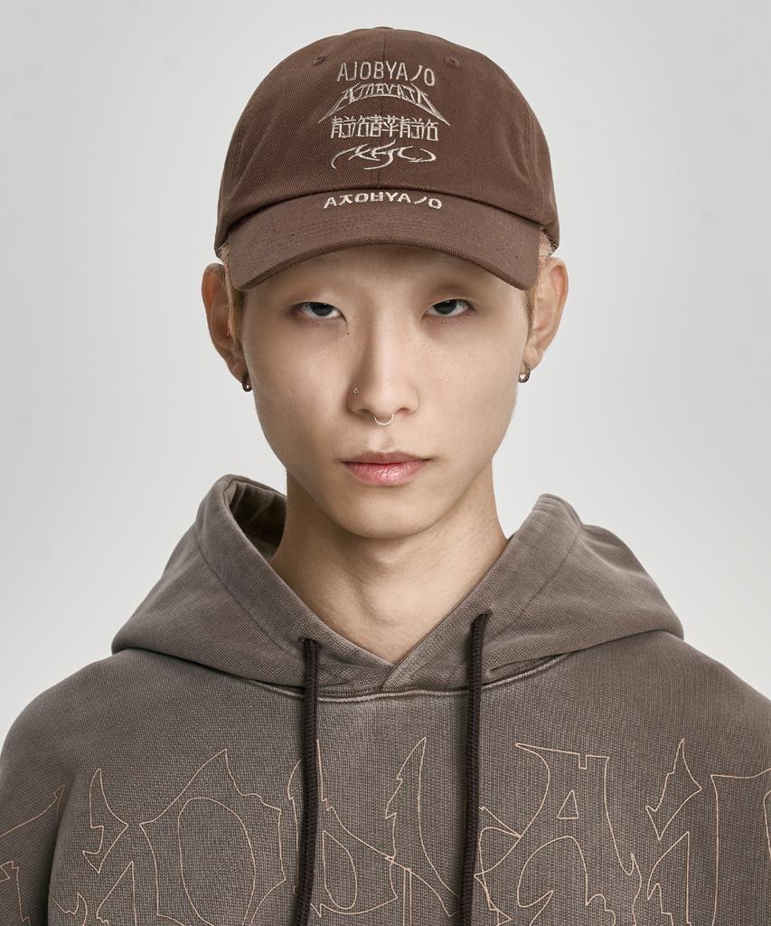 AJOBYAJO [Pba] Total Logo Cap [Brown]