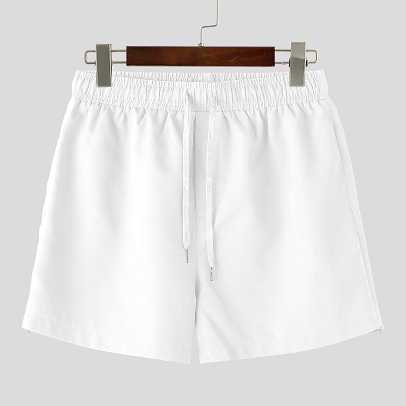 INCERUN Pánské Elastický pas Boční zip Domácí oblečení Mini kalhoty Šortky Pyžamo Spodní prádlo