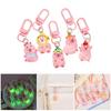 5Pcs/set Glow In The Dark Capybara Keychain for Key Organization and Bag Decoration Hanging Ornament Keyring Decors