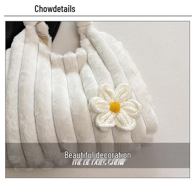 2025 Mori Style Plush Shoulder Bag - Sweet Girl Autumn/Winter Versatile Handheld Bucket Bag