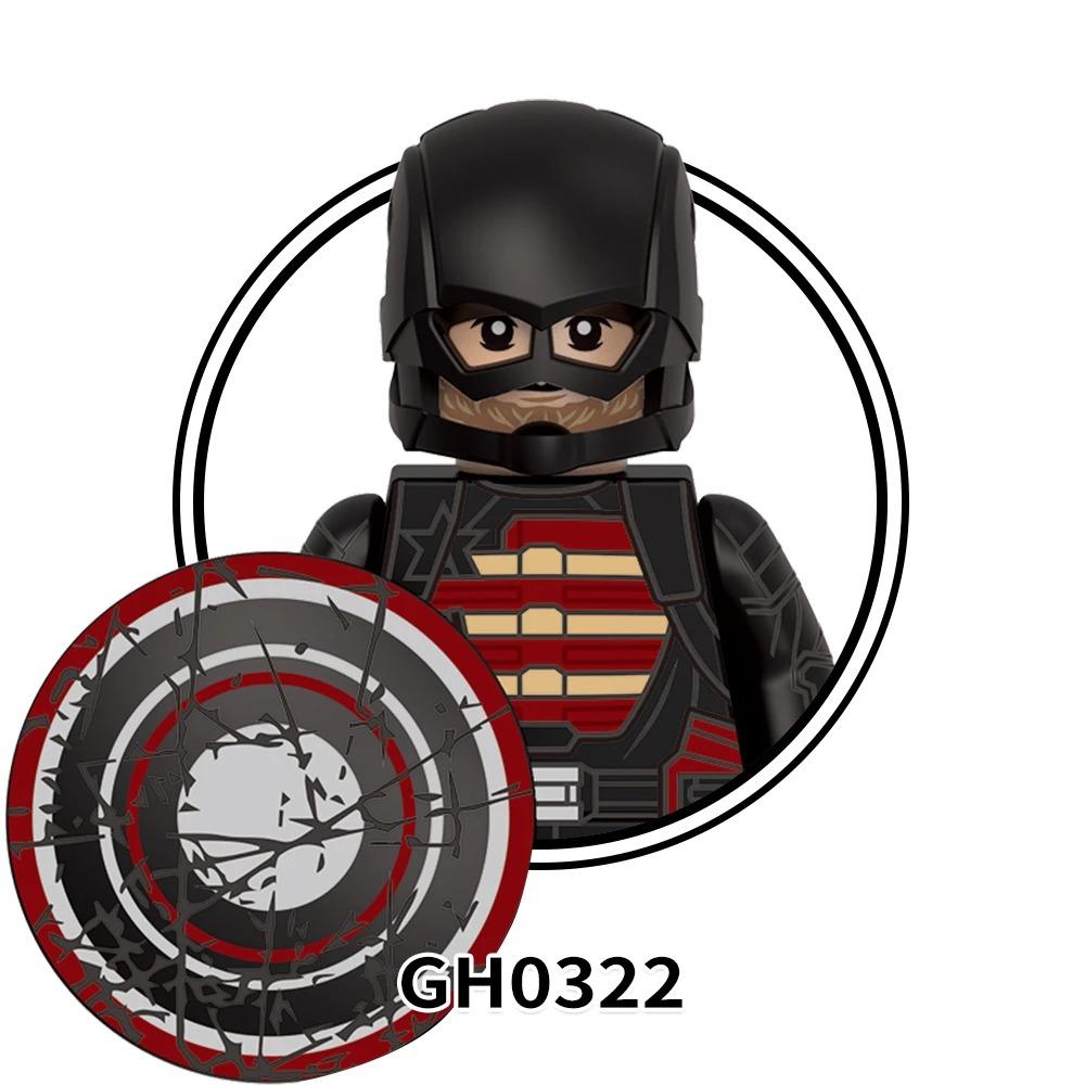 Blind Box Mini-Bausteine G0141 Figuren Großer Goblin Spiderman Iron Man Venom Captain Hawk Deadpool Rüstung Weihnachtsgeschenk Spielzeug