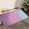 1pc Colorful Mermaid Scales Bathroom Absorbent Mats Anti-Slip Mats Home Decor Supplies Carpets Home Kitchen Floor Mats