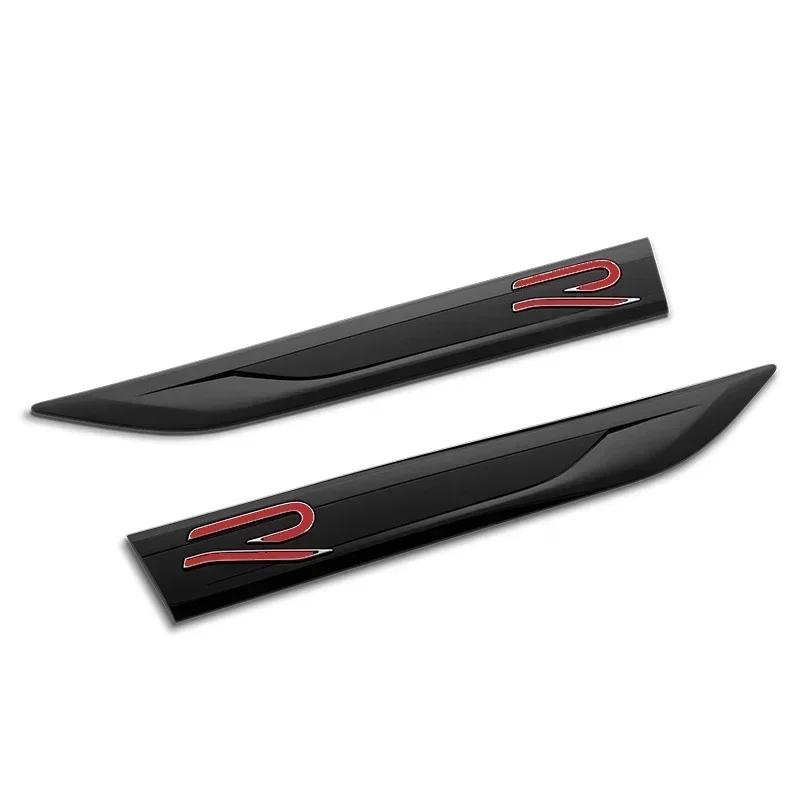 2Pcs for Volkswagen VW R RLINE Polo Golf Jetta Beetle Tiguan Touran Passat T-Roc CC Car Side Fender Strip Sticker Modification