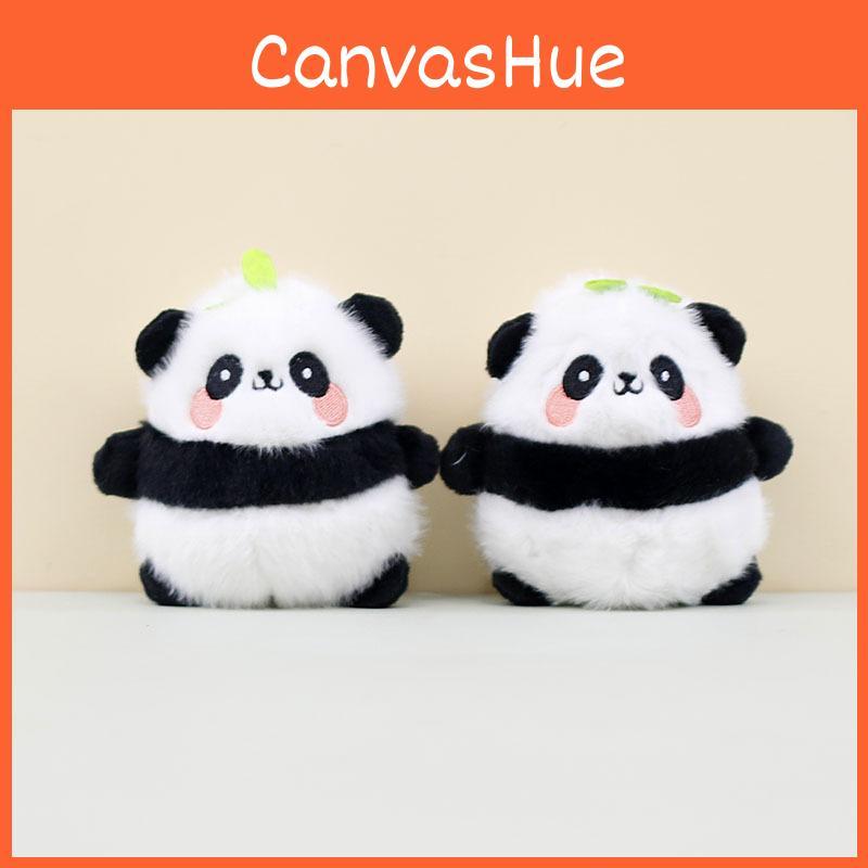 Charming Panda Plush Keychain Cute Short Plush Panda Doll Adorable Bag Accessory